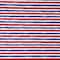 SINGER Horizontal Red, White & Blue Stripe Cotton Fabric